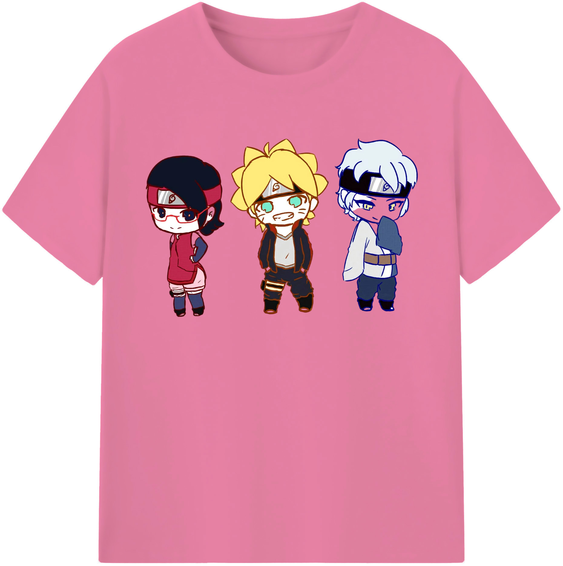 （画像用） NARUTO -ナルト- うずまき ボルト Uzumaki Boruto 綿100％半袖Tシャツ（フロントプリント）